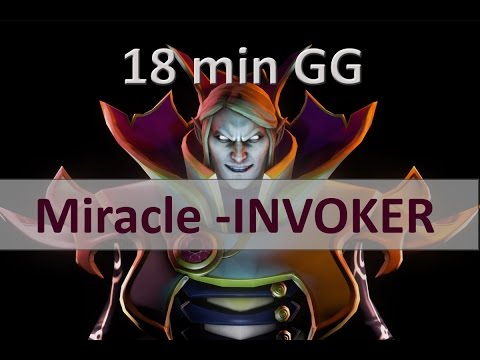 Miracle plays Invoker 8k MMR 18min GG Full Gameplay