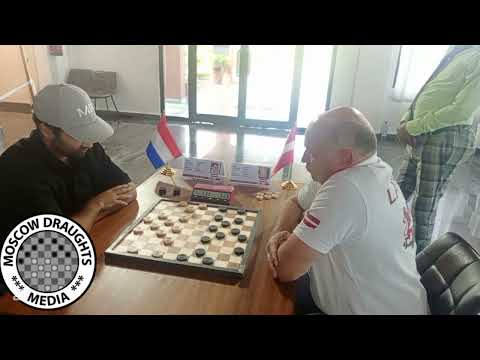 Tie-Break Round 2: 2025 World draughts championship; Guntis Valneris 🇱🇻 Vs Martijn van Ijzendoorn🇳🇱