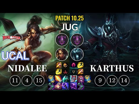 KT Ucal Nidalee vs Karthus Jungle - KR Patch 10.25