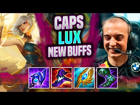 CAPS BRINGS BACK LUX WITH NEW BUFFS! - G2 Caps Plays Lux MID vs Ryze! | Patch 11.21