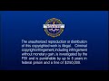 Warner Bros FBI Anti Piracy Warning Screen 2005 2009