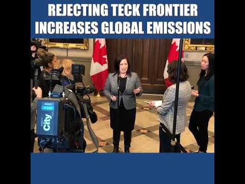 If Teck is rejected, global GHG's will increase