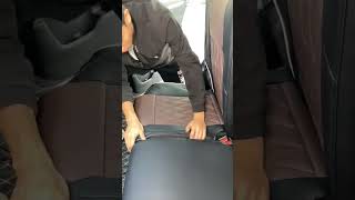 Custom Honda CR-V leather seat covers rear row installation