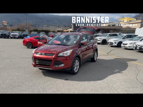 2016 Ford Escape 4WD 4dr Titanium in Red for sale at Bannister Chevrolet Penticton in Penticton, BC