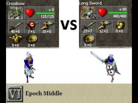 Empire Earth 1 - Crossbow vs Long Sword