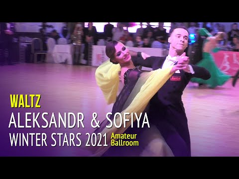 Waltz = Winter Stars 2021 Amateur Ballroom = Aleksandr Borisov & Sofiya Schipskaya