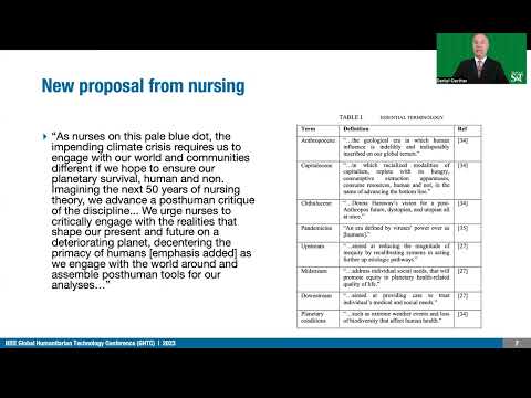 Sustainable Development in the Anthropocene: Science Diplomacy, Nursing, & Engineering