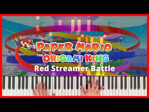 Red Streamer Battle | Paper Mario: The Origami King | Piano Cover (+ Sheet Music)