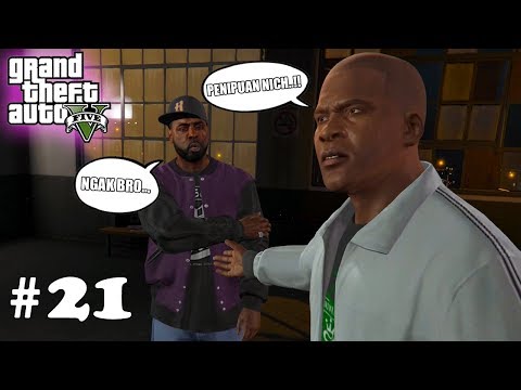 DI TIPU GENG BALLAS!!! - Ayo Main Misi: Grand Theft Auto V Indonesia - Part 21