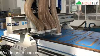 MÁY CẮT VÁN CNC NESTING 4 ĐẦU, MÁY CNC GIA CÔNG VÁN TỰ ĐỘNG GIÁ RẺ