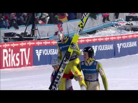Robert Kranjec, Vikersund 27.1.2013 WINNER, HD Video