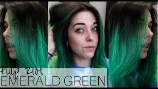 Emerald Green Hair Tutorial || Pulp Riot Hair Color