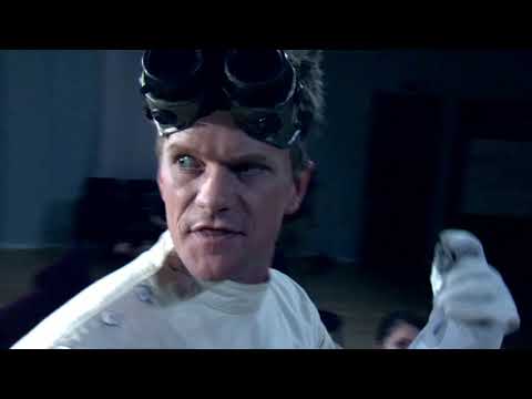 Trailer still underscoring the pop-musical vs. superhero tone mashup