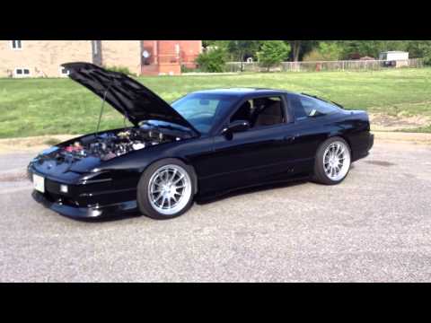 GM LS3 V8 Nissan S13 240SX Engine Start and Walkaround