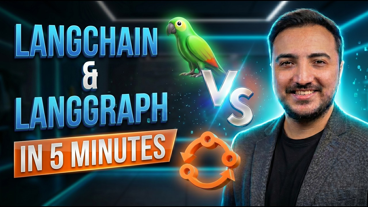 LangChain vs LangGraph Differences Explained in 5 Mins | AI Agent Architecture & Workflows Explained