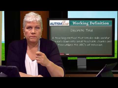 Autism Jargon: Discrete Trial