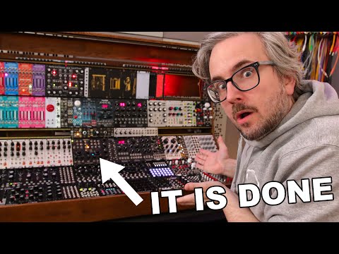 My Crazy Modular Synthesizer IS DONE!! build vlog + first test