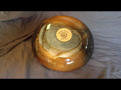 Woodturning Ash Bowl With Homemade Ebonizing Solution And High Gloss Lacquer Finish