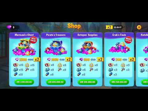 Fishdom Buy Diamond with Lucky Coupon x2, Win Strikes Level 3925 - 3926