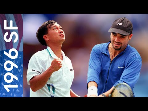 No. 2 seed Michael Chang vs No. 6 seed Andre Agassi | US Open 1996 Semifinal