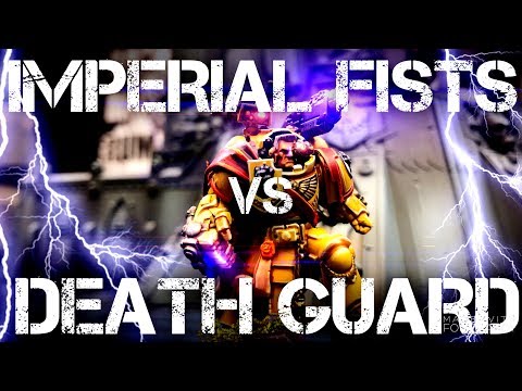NEW Imperial fists Vs Death Guard 2000 points Warhammer 40k Battle report