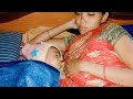 Indian Mom Breastfeeding Vlogs On Char Pie Bade ‍ ‍ Breastfeeding Vlog Video