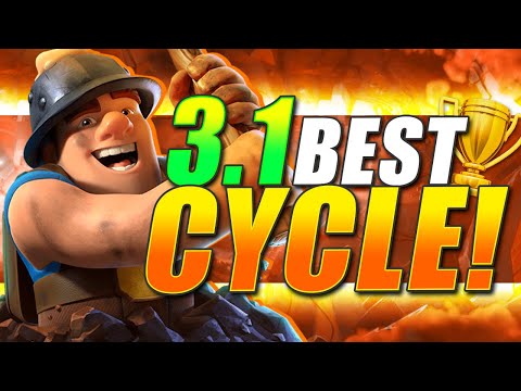 THIS IS LIKE CHEATING! 🔥 #1 BEST MINER CYCLE DECK IN CLASH ROYALE!!