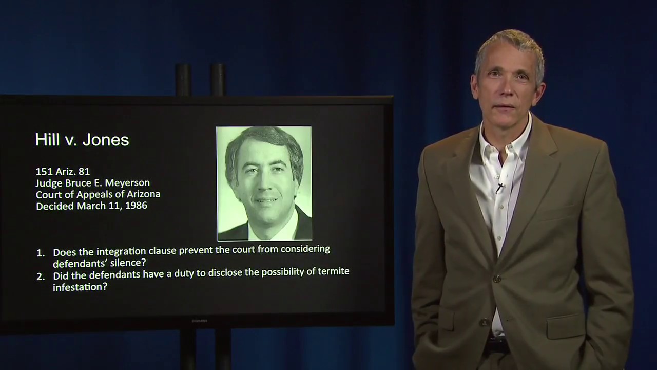 Contract Law: Hill v. Jones (Fraud in Contract Formation)