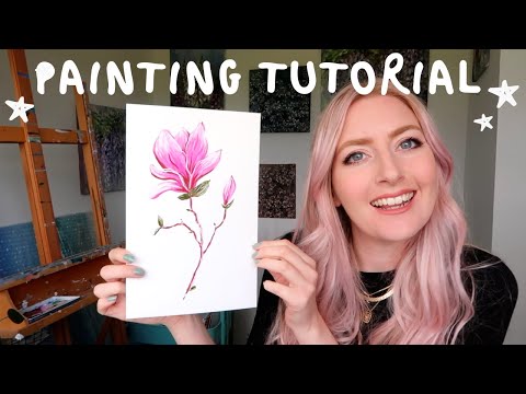 PAINTING TUTORIAL Acrylic Ocean for Beginners | Katie Jobling Art