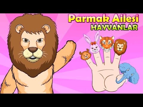 🖐 Parmak Ailesi 🐈🐵 Hayvanlar Versiyonu Çocuk Şarkısı ( Finger Family Türkçe)