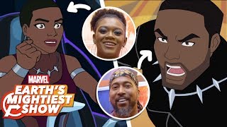 Black Panther & Shuri from ‘Black Panther’s Quest’ Interview | Earth’s Mightiest Show Bonus video