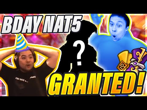 Granting Him A Birthday NAT 5 Wish?! - Raining Nat 5s! EZ Summon Session!