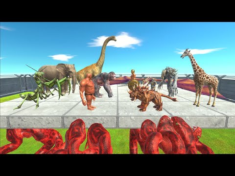 Strongest Team Tournament on Titanoboa Monster - Animal Revolt Battle Simulator