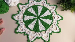 Amazing crochet doily tutorial, very easy pattern for beginners