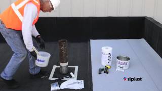 Siplast Parapro Flashing Application: 5. Catalyze Parapro Flashing Resin.