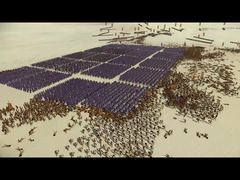 6.000 ELITE LEGIONARIES vs 20.000 EGYPTIANS - Total War ROME REMASTERED