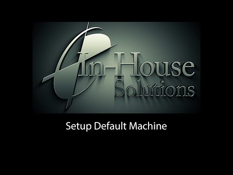 Setup default machine