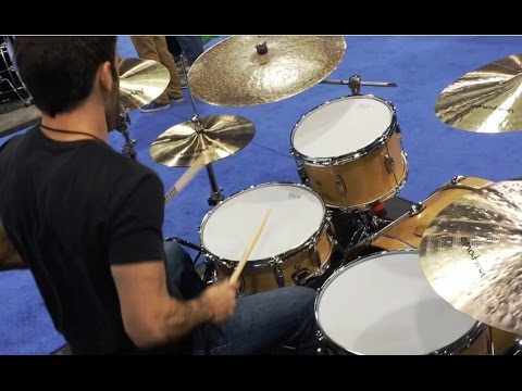 Arthur Rezende drum solo at Namm Show 2015 Anatolian Cymbals