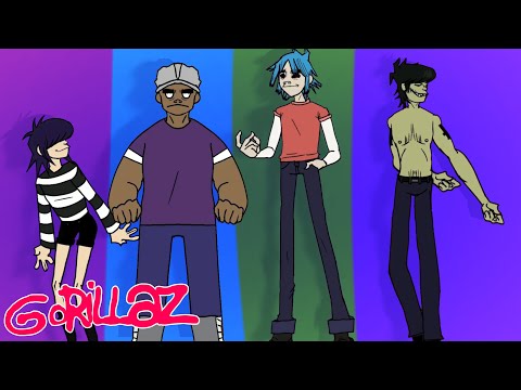 Gorillaz - All Alone (Fan made visual) (flash warning)