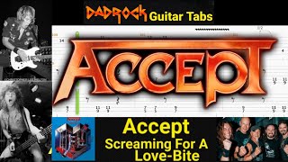 Screaming For A Love-Bite - Accept - Guitar + Bass TABS Lesson