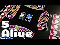 How to Play 5 Alive | an ADDING card game | make the total 21 or more and lose a life