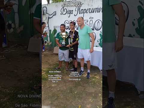 NOVA DIVINÉIA de São Fidélis-RJ é Campeão em Aperibé-RJ (8 Copa Noroeste Sub-14) #futebol