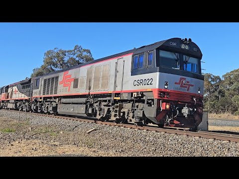 1PM9 SCT up "Dark Ghost" (CSR, SCT, CSR), Forrestfield to Laverton, 1740, 4/12/24, Ararat West VIC