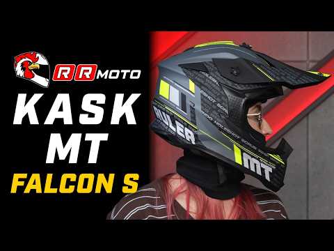 MT HELMETS FALCON S _ kask off_roadowy / crossowy | ECE 22.06, HIRP i zapięcie DD