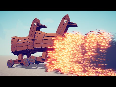 2x TROJAN CHICKENS vs EVERY GOD - Totally Accurate Battle Simulator TABS