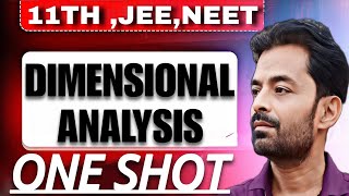 Dimensional Analysis || One Shot || Class 11TH ||Jee ||Neet|| By Sudhanshu Sir