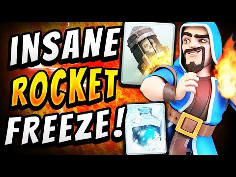 CRAZIEST DECK ACTUALLY WORKS!? ROCKET + FREEZE! — Clash Royale