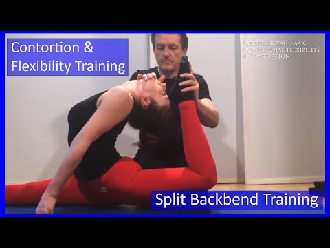 Contortion Training by Flexyart 136: Adv. Splitbackbends  - Also for Yoga, Poledance, Ballet, Dance
