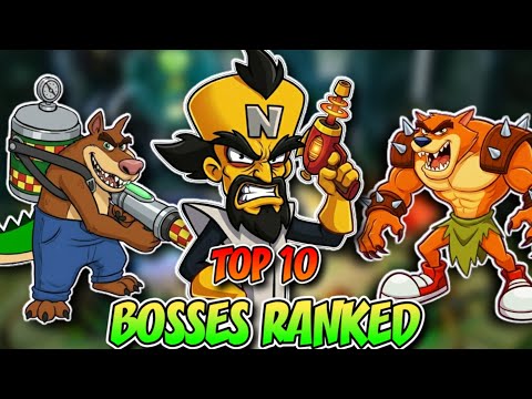 Top 10 BEST Crash Bandicoot BOSSES RANKED