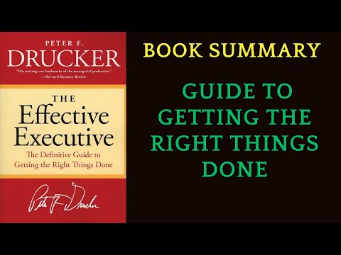 Book Summary The Effective Executive by Peter Drucker | AudioBook